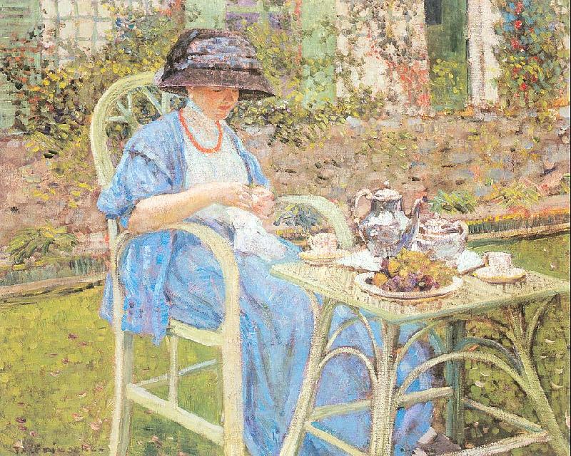 Frieseke, Frederick Carl Breakfast in the Garden